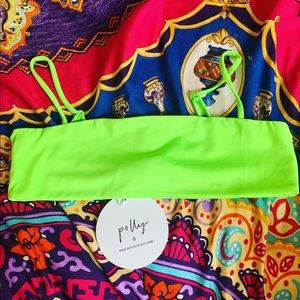 princess polly a lime neon green crop